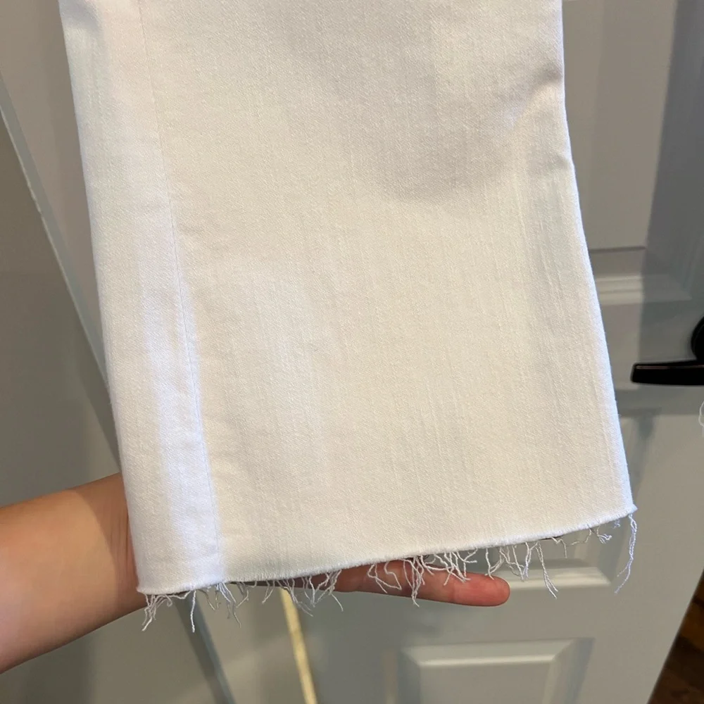 Jcrew White Denim Demi Boot Crop - Picture 9 of 12